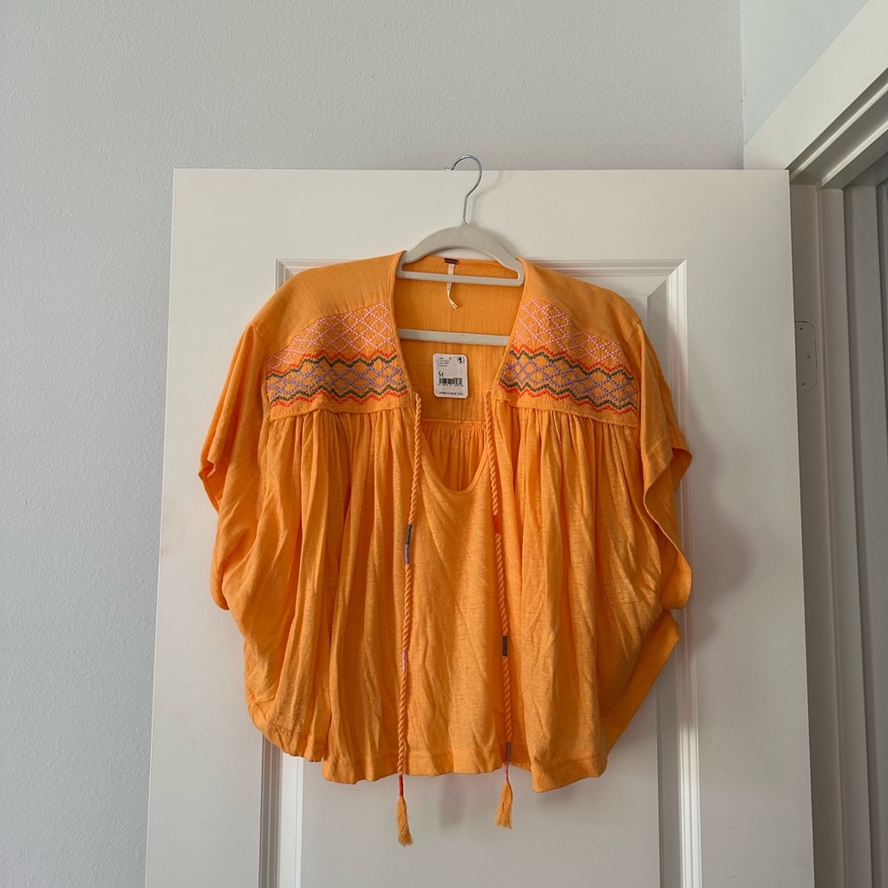 Free People Embroidered Women's Top
